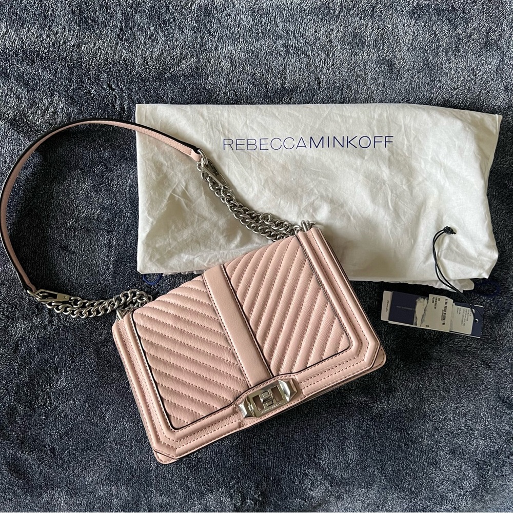 Rebecca Minkoff Chevron Quilted Love Crossbody